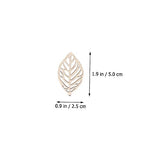 Abaodam 50Pcs Christmas Stickers Flower centerpieces Wooden Decor Christmas Unfinished Wooden Ornaments DIY Wood Leaf Cutouts Christmas Wood Chips Abaodam