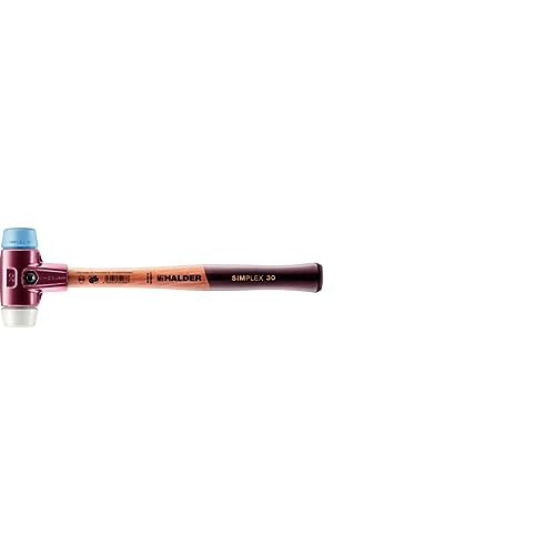 Halder - 3017030 3017.030 Simplex 12 oz Soft-Face Hammer, Blue Rubber/Superplastic Faces Halder