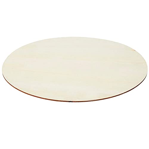 Creative Hobbies 12 inch Round Circle Cutout Shapes, DIY Unfinished Wood Craft Shape - Pack of 3, Ready to Paint or Decorate Creative Hobbies