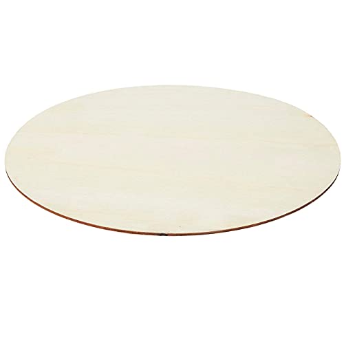 Creative Hobbies 12 inch Round Circle Cutout Shapes, DIY Unfinished Wood Craft Shape - Pack of 3, Ready to Paint or Decorate