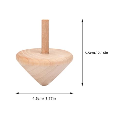 Tofficu 10pcs Wood Spinners Toys Unfinished Wood Tops DIY Wooden Tops Craft Gyroscopes for Kids Party Favors Painting Toys Art Craft Supplies Tofficu