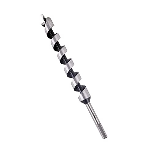 SOMADA 1-Inch x 12-Inch Auger Drill Bit for Wood, Hex Shank 3/8-Inch, Ship Auger Long Drill Bit for Soft and Hard Wood, Plastic, Drywall and SOMADA
