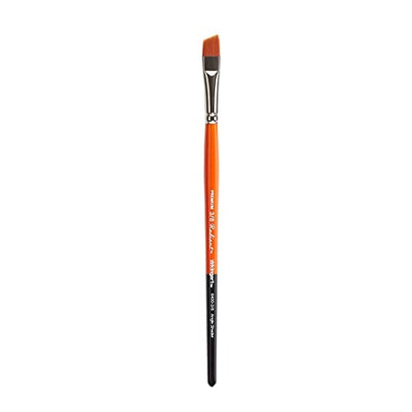 KINGART Premium Radiant 6400-3/8 Angular Shader Series Artist Brush, Synthetic Taklon Hair, Short Handle, for Acrylic, Oil and Watercolor Painting, KINGART