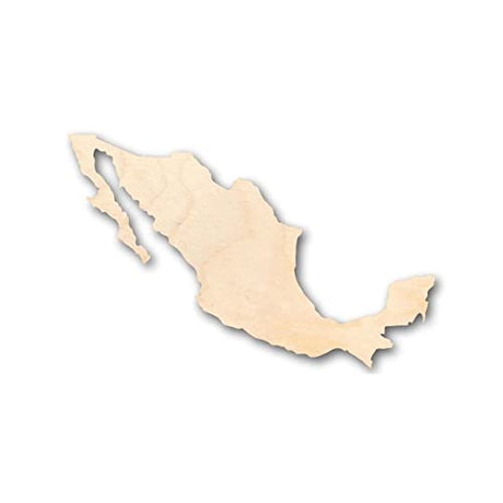 Unfinished Wood Mexico Shape - Country - Craft - up to 24" DIY 14" / 1/2" 24 Hour Crafts
