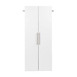 Prepac HangUps Shoe Storage Cabinet, 16"D x 30"W x 72"H, White Prepac