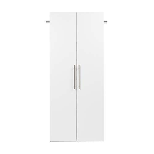 Prepac HangUps Shoe Storage Cabinet, 16"D x 30"W x 72"H, White - WoodArtSupply