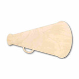 Unfinished Wood Megaphone Shape - Cheerleader - Protest - Craft - up to 24" DIY 7" / 1/8" 24 Hour Crafts