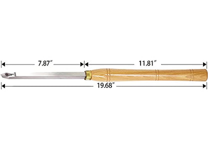 19.68Inches Wood Turning Tools Radius Detailer Carbide Tipped Lathe Chisel Tool Bar with Ci4 Diamond Carbide Insert for Wood Hobbyist or DIY or - WoodArtSupply