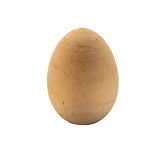 UUYYEO 10 Pcs Unpainted Wooden Eggs Unfinished Easter Wood Craft Eggs Flat Bottom Fake Eggs for Easter Small UUYYEO