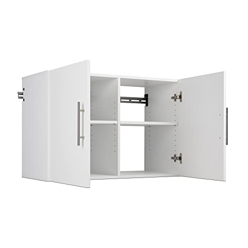 HangUps Upper Storage Cabinet - Sleek 36" Wall-Mounted Solution in Classic White Finish Prepac