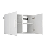 HangUps Upper Storage Cabinet - Sleek 36" Wall-Mounted Solution in Classic White Finish Prepac