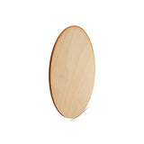 Wood Plywood Circles 4-1/2 inch, 1/8 Inch Thick, Pack of 5 Round Wood Cutouts with Rustic Burnt Edges for Crafts, by Woodpeckers Woodpeckers