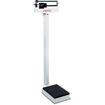 DETECTO 437, Physician's Scale, Mechanical Weigh Beam, Without Height Rod/Wheels, 450 lb x 4 oz - WoodArtSupply