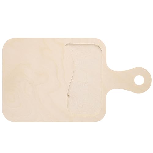 Welled Wood Surface, Rectangle with Hand Organic Shaped, 13" x 7.3", for Wooden Trays, Crafts and Decorations, welled Center for Resin Design or LEISURE ARTS