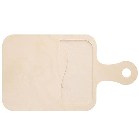 Welled Wood Surface, Rectangle with Hand Organic Shaped, 13" x 7.3", for Wooden Trays, Crafts and Decorations, welled Center for Resin Design or LEISURE ARTS