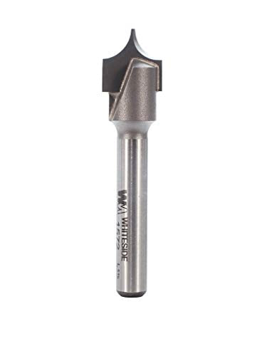 Whiteside Router Bits 1572 Point Cutting Round Over Bit with 1/4-Inch Radius, 1/2-Inch Cutting Diameter and 1/2-Inch Cutting Length - WoodArtSupply