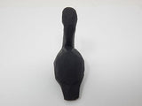 Selsela Black Swan Figurine Bird Animal Decor Art Small Goose Statue Gift Carving Miniature Sculpture Selsela