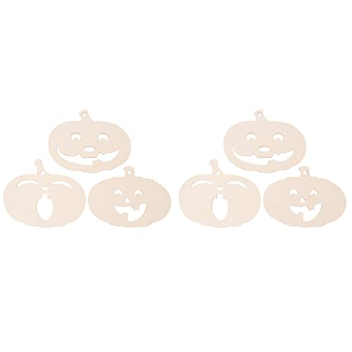 Operitacx 6 Pcs Pumpkin Chips Unfinished Pumpkin Cutouts Unpainted Pumpkin Wood Clip Unfinished Wood Pumpkin Cutout Wood Carving Craft Toys for Kids Operitacx