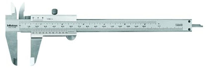 Mitutoyo 530-101 Vernier Calipers, Stainless Steel, for Inside, Outside, Depth and Step Measurements, Metric, 0"/0mm-150mm Range, +/-0.05mm Accuracy, - WoodArtSupply