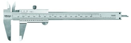 Mitutoyo 530-101 Vernier Calipers, Stainless Steel, for Inside, Outside, Depth and Step Measurements, Metric, 0"/0mm-150mm Range, +/-0.05mm Accuracy, Mitutoyo