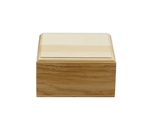 Creative Hobbies® Mini Wood Craft Box 3.5 Inch, Unfinished, Hinged Lid and Magnetic Closure Creative Hobbies