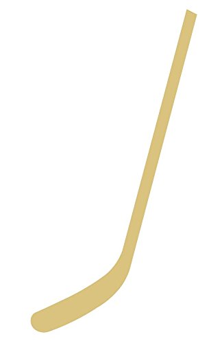 Hockey Stick Cutout Unfinished Wood Home Sports Decor Kids Room Locker Room Door Hanger MDF Shape Canvas Style 1 - WoodArtSupply