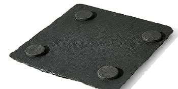 40 Slate Drink Coaster Engraving Blanks - Square Shapes for Versatile Use,Natural and Rustic Look Cakocaco