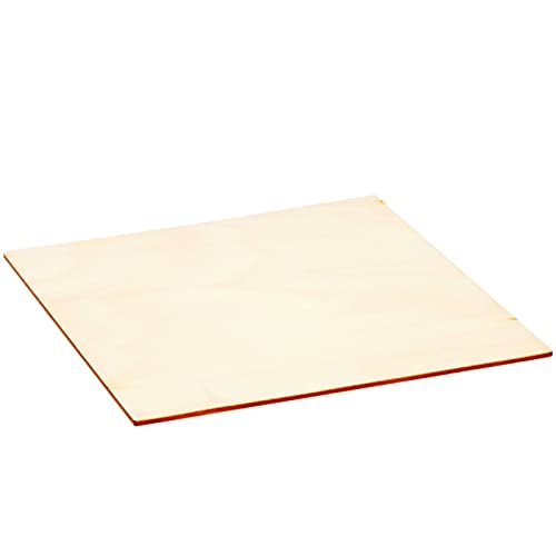 8 Pack Thin 8x8 Wood Squares for DIY Crafts, Unfinished 1/8 Inch Basswood Plywood for Laser Cutting, Wood Burning Bright Creations