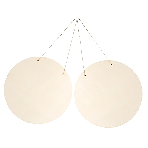 Operitacx 2 Sets DIY Door Hanging Sign Unfinished Wood Sign Unfinished Wood Crafts Blanks Decorative Wood Plaque DIY Crafts Blank Sign Unfinished Operitacx