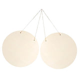 Operitacx 2 Sets DIY Door Hanging Sign Unfinished Wood Sign Unfinished Wood Crafts Blanks Decorative Wood Plaque DIY Crafts Blank Sign Unfinished Operitacx