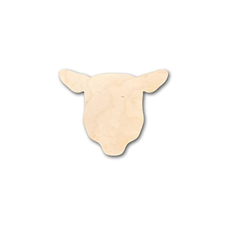 Sheep Head Wood Craft,Unfinished Wooden Cutout Art,DIY Wood Sign, Inspirational Farmhouse Wall Plaque,Rustic Home Decor for Laundry Room Bathroom Arupkeer