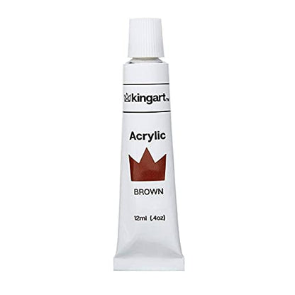 KINGART Studio Acrylic Paint, 12ml (.4oz), Set of 18 Colors - WoodArtSupply