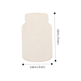 OHPHCALL 24pcs Board Signage Mason jar Wooden Pieces Unfinished Wood DIY Crafts Wooden Pendant Blank Wooden Sign Crafts Wood Ornaments for Crafts OHPHCALL