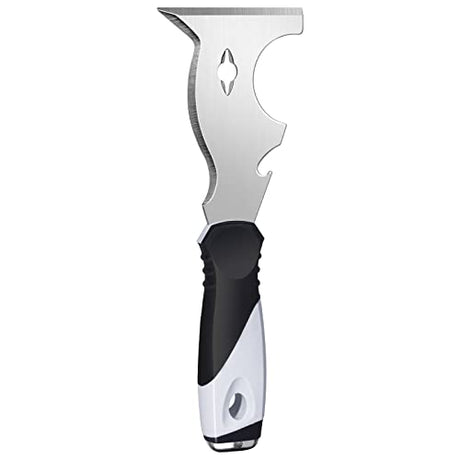 Mister Rui-Putty Knife, Paint Scraper 10 in 1 Putty Knife Multi-Use Painters Tool, Taping Knife, Paint Scraper Tool for Wood, Metal Scraper with Mister Rui