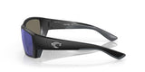 Costa Del Mar Men's Tuna Alley Polarized Rectangular Sunglasses, Matte Black/Grey Blue Mirrored Polarized-580G, 62 mm Costa Del Mar