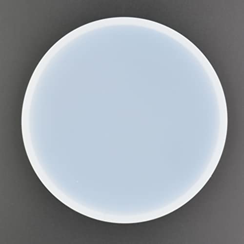 5Pcs Round Shape Epoxy Mold DIY Resin Casting Round Base Coaster Silicone Mold, Medium Size 4 inch QTTLLI