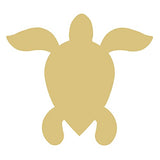 Sea Turtle Cutout Unfinished Wood Ocean Nautical Beach House Vacation Décor MDF Shape Canvas Style 4 (6") Diverse Woodworking