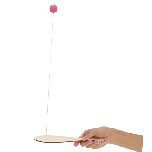 Cabilock 10pcs White Billet Wooden Racket Wooden Jigsaw Puzzles for Kids Kid Tennis Racket Kids Beach Toys Pickleball Paddle Classic Paddleball Game Cabilock