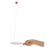 Cabilock 10pcs White Billet Wooden Racket Wooden Jigsaw Puzzles for Kids Kid Tennis Racket Kids Beach Toys Pickleball Paddle Classic Paddleball Game Cabilock