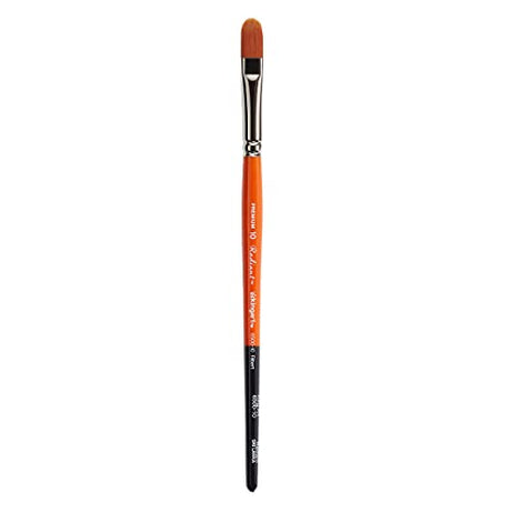 KINGART Premium Radiant 6500-10 Filbert Series Artist Brush, Synthetic Taklon Hair, Short Handle, for Acrylic, Oil and Watercolor Painting, Size 10 KINGART