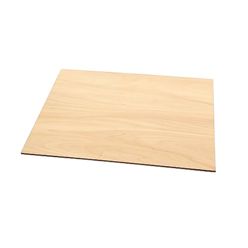 5 Pack Unfinished Basswood Sheet 12x16x3/16 Inch Thick Plywood Board Wooden Rectangle Panels for Lasercuting Burning DIY Crafts Cregugua