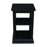 IC International Concepts International Concepts Hampton Accent Shelves Table, Black IC International Concepts