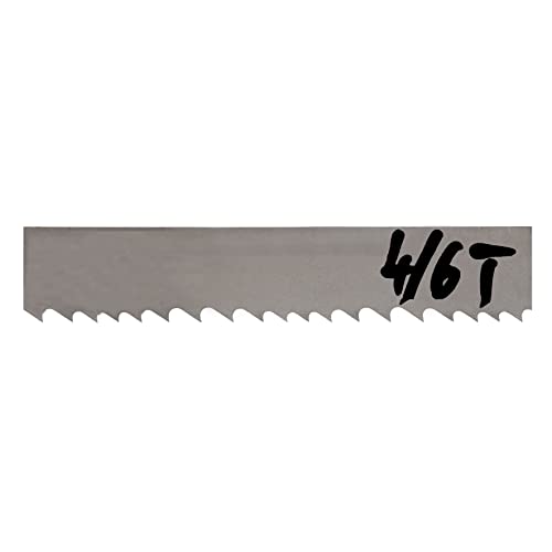 Imachinist S933446 M42 93" X 3/4" X 4/6tpi Bi-Metal Soft Ferrous Metal Cutting Band Saw Blades Variable Teeth - WoodArtSupply