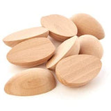 Pack of 12 Smooth Solid White Birch Unfinished Wood Split Eggs by Factory Direct Craft - Wooden Half Eggs for Easter Holiday and Everyday Crafts, Factory Direct Craft