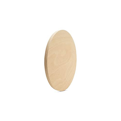 Wood Circle Disc 6 inch Diameter, 1/2 inch Thick, Birch Plywood, Pack of 1 Unfinished Round Wooden Circles for Crafts by Woodpeckers