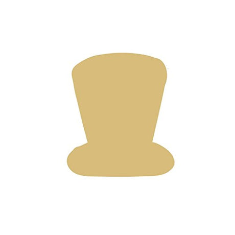 Top Hat Cutout Top Hat Unfinished Wood Door Hanger Holiday Decor MDF Shaped Canvas Style 3 Diverse Woodworking