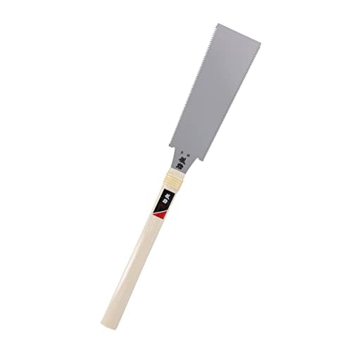 Takagi Woodworking Tool Gisuke Japanese Ryoba Nokogiri 210mm Slim Double-Edged Pull Saw, with Wooden Handle, for Crosscutting & Ripping Wood Takagi