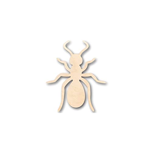 Unfinished Wood Ant Shape - Insect - Animal - Wildlife - Craft - up to 24" DIY 8" / 1/2" 24 Hour Crafts