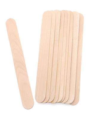 Tachibelle 100 Piece Jumbo Craft Sticks, Premium Wood for Building, Mixing, and Creating Craft Projects Tachibelle