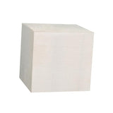 Yardenfun 1pc White Cube Unfinished Wood Cubes Puzzle Making Block Wooden Square Blocks Wooden Geometry Unfinished Wood Blocks Mini Wood Cube Wood Yardenfun